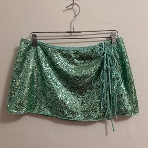 Sequin Mini Skirt